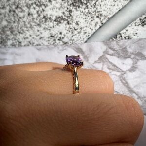 princess cut promise everyday ring 14k xp plating
